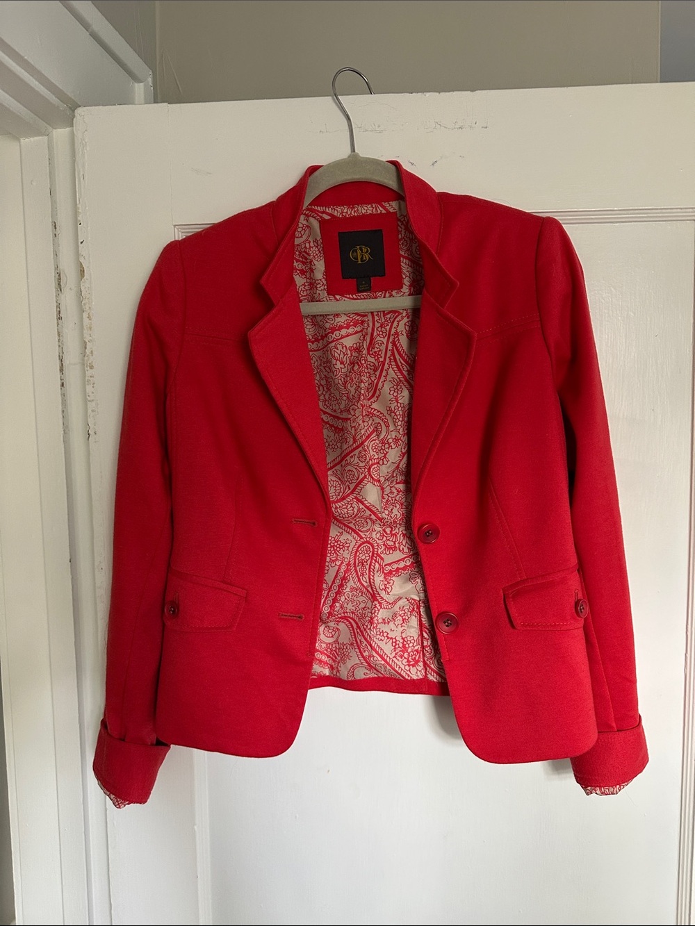 Brooks Brothers Red Women's Blazer with Paisley Lining